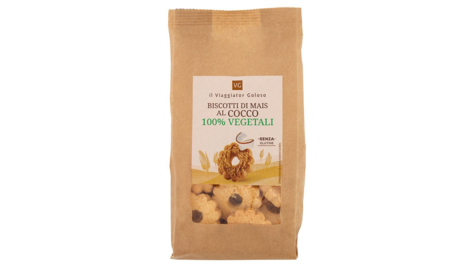 BISCOTTI CON MAIS BLU E COCCO 100% Vegetali Senza Glutine il Viaggiator Goloso