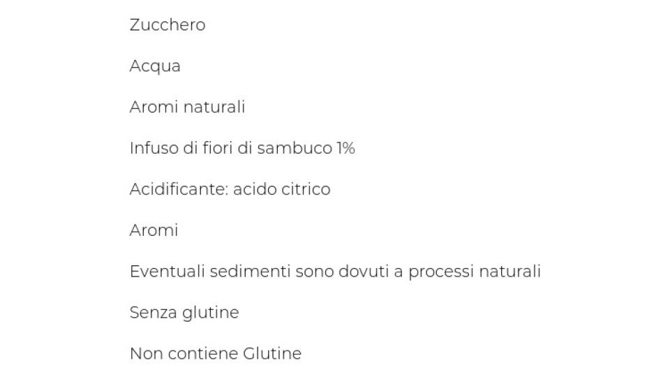 Sciroppo di fiori di sambuco Voelkel
