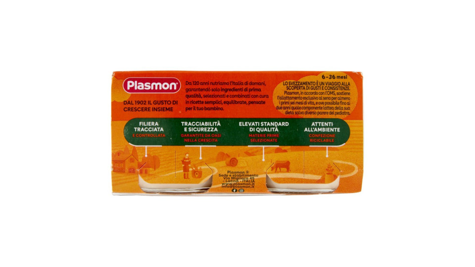 Plasmon Omogeneizzato Formaggino Parmigiano