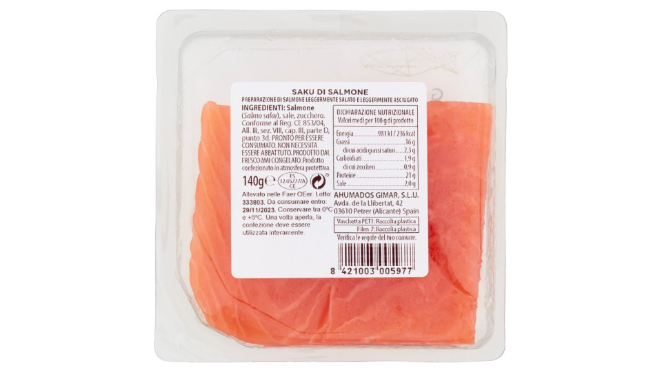 Sashimi di Salmone