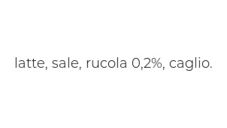 Primo sale con rucola