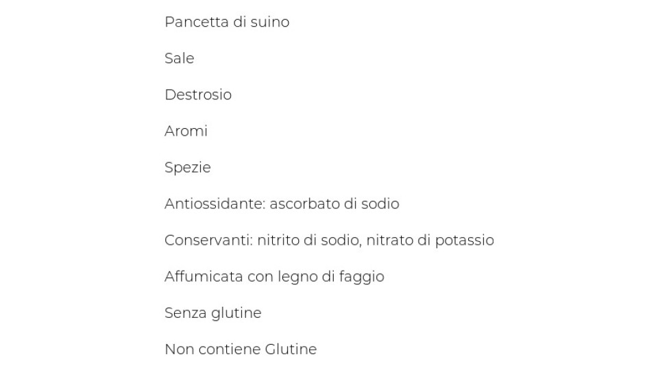 Pancetta affumicata a cubetti Beretta