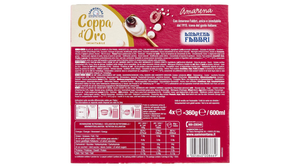 Sammontana Coppa Oro Amarena