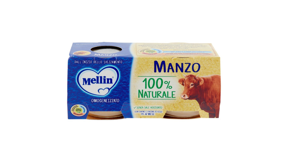 Mellin omogeneizzato manzo x2