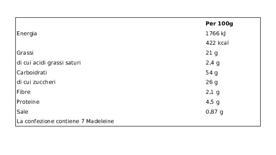 Céréal Senza Glutine Madeleine