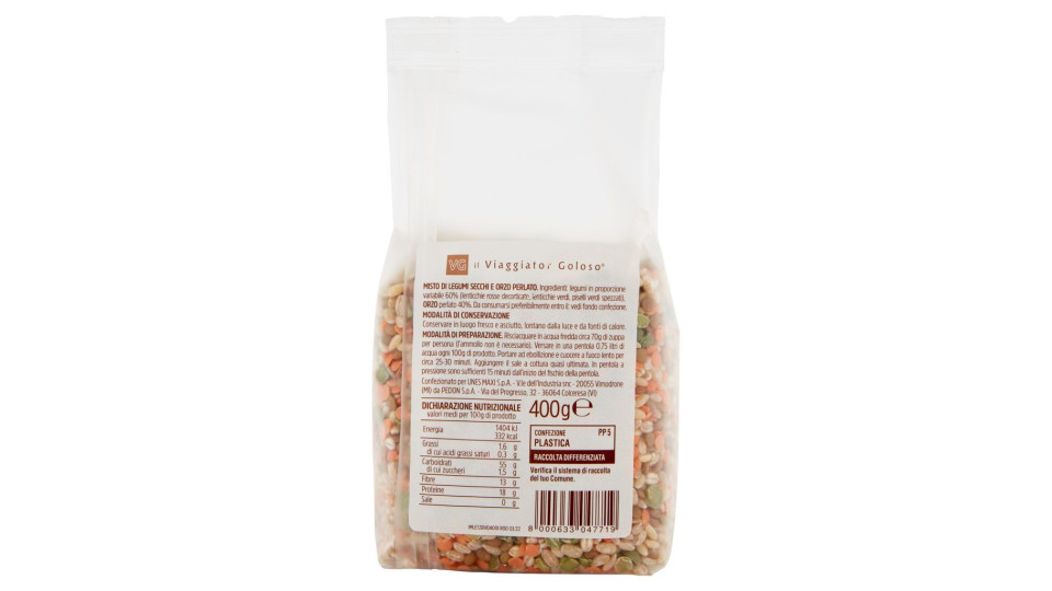 ZUPPA DI LEGUMI E ORZO il Viaggiator Goloso
