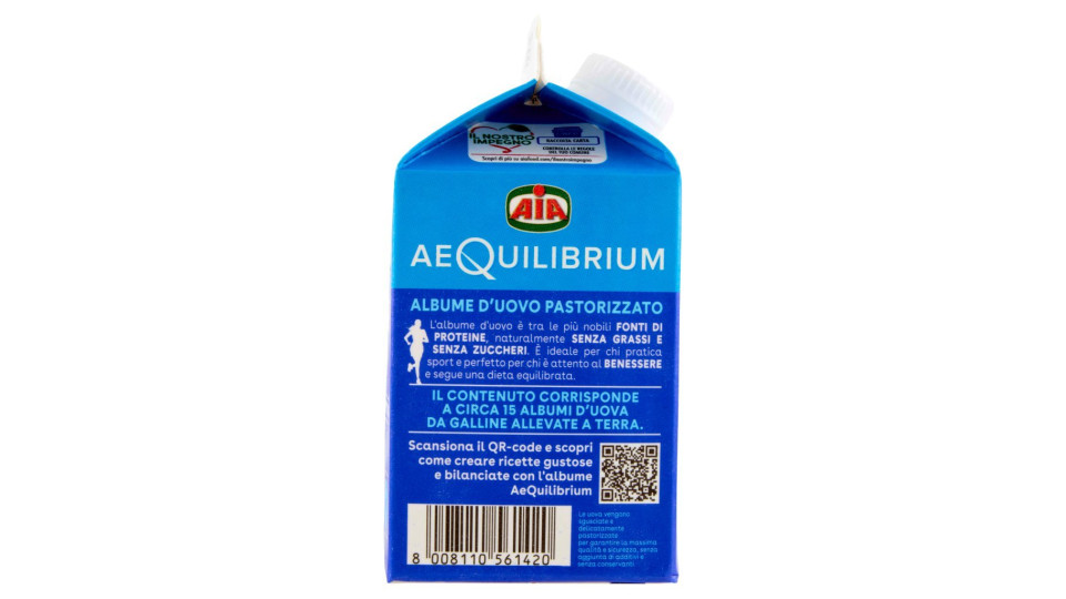 Aia, Aequilibrium albume d'uovo pastorizzato