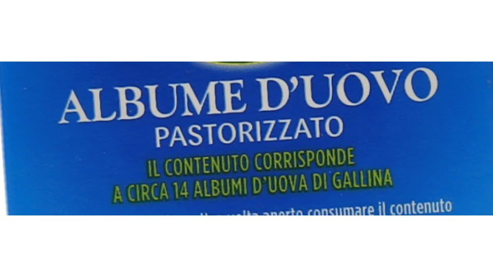Aia, Aequilibrium albume d'uovo pastorizzato