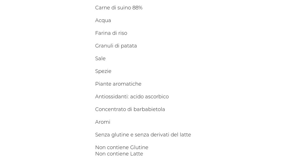 Aia Carne al Fuoco Hamburger di puro suino