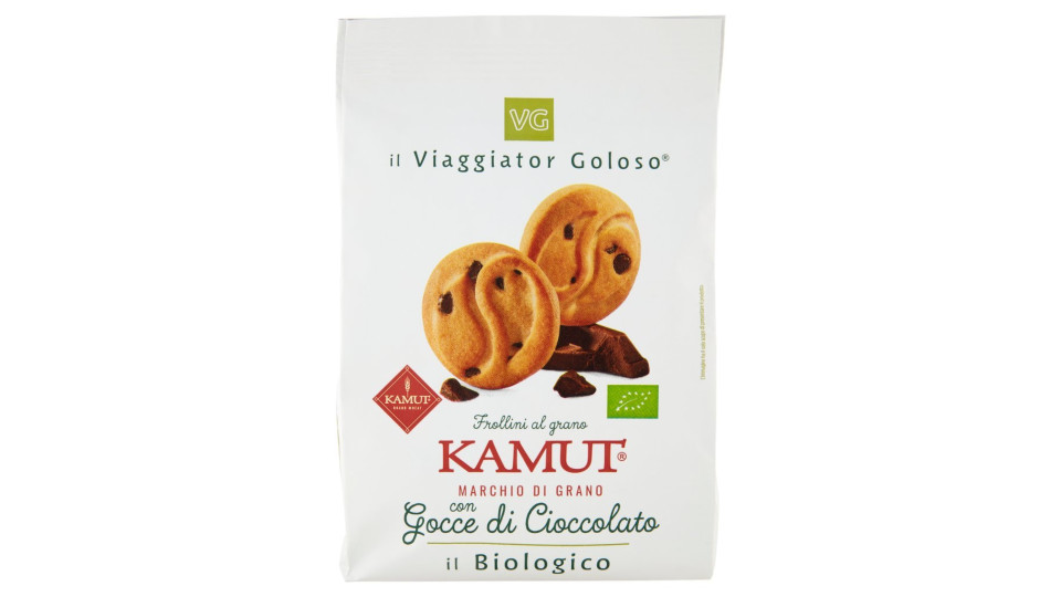 Frollini al Kamut con gocce di cioccolato il Viaggiator Goloso Bio