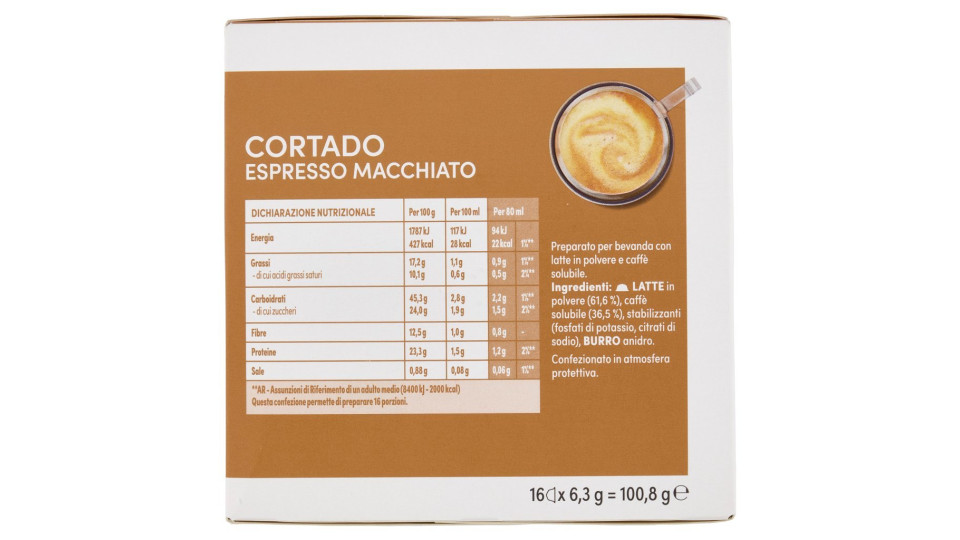NESCAFÉ DOLCE GUSTO CORTADO ESPRESSO MACCHIATO DECAFFEINATO caffè macchiato decaffeinato