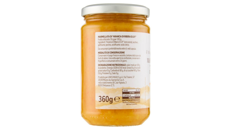MARMELLATA DI "ARANCIA DI RIBERA D.O.P." il Viaggiator Goloso