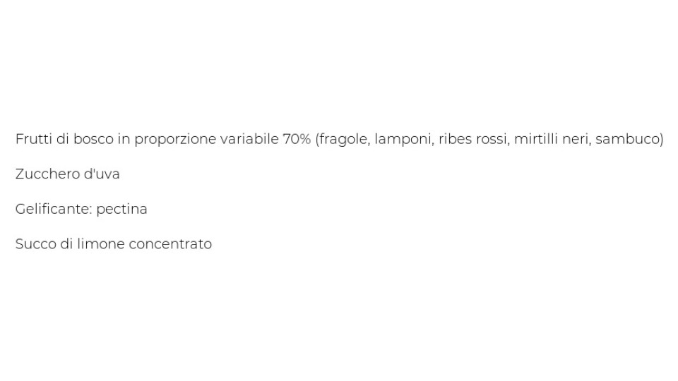 COMPOSTA DI FRUTTI DI BOSCO Il Viaggiator Goloso BIO
