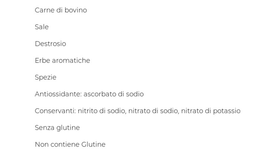 CARNE SALADA Il Viaggiator Goloso