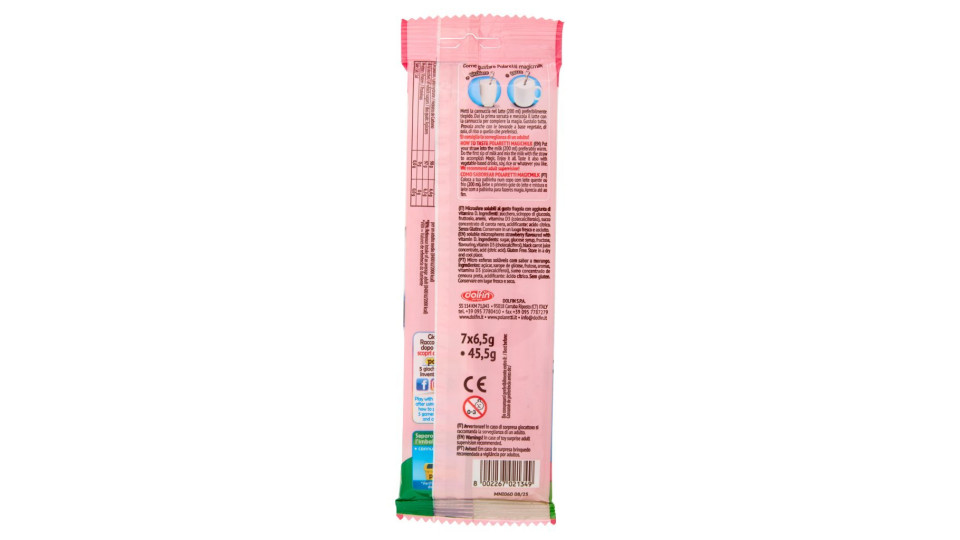 Polaretti magicmilk cannucce fragola