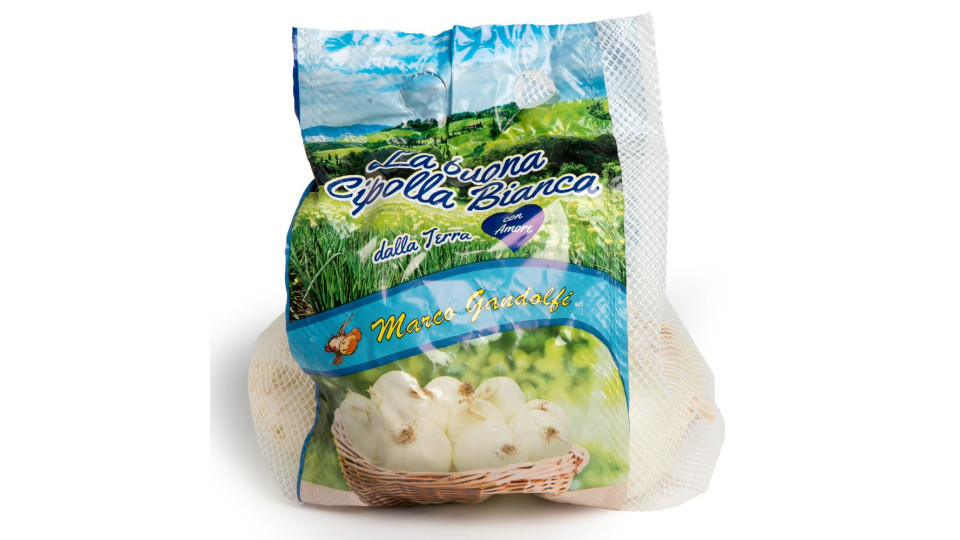 cipolle bianche in rete