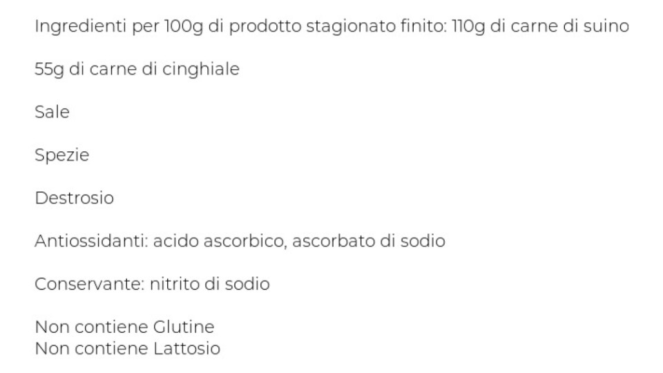 Il Viaggiator Goloso - Salame Cinghiale