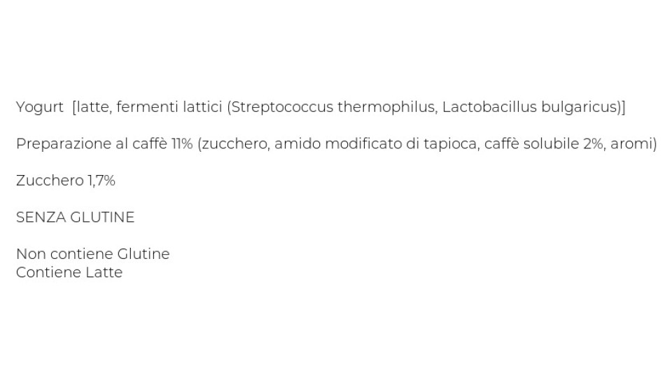 Yogurt Intero Caffè U! Confronta e Risparmia