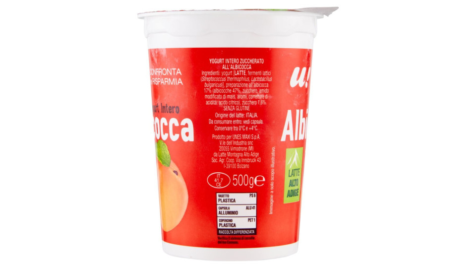 Yogurt Intero Albicocca U! Confronta e Risparmia