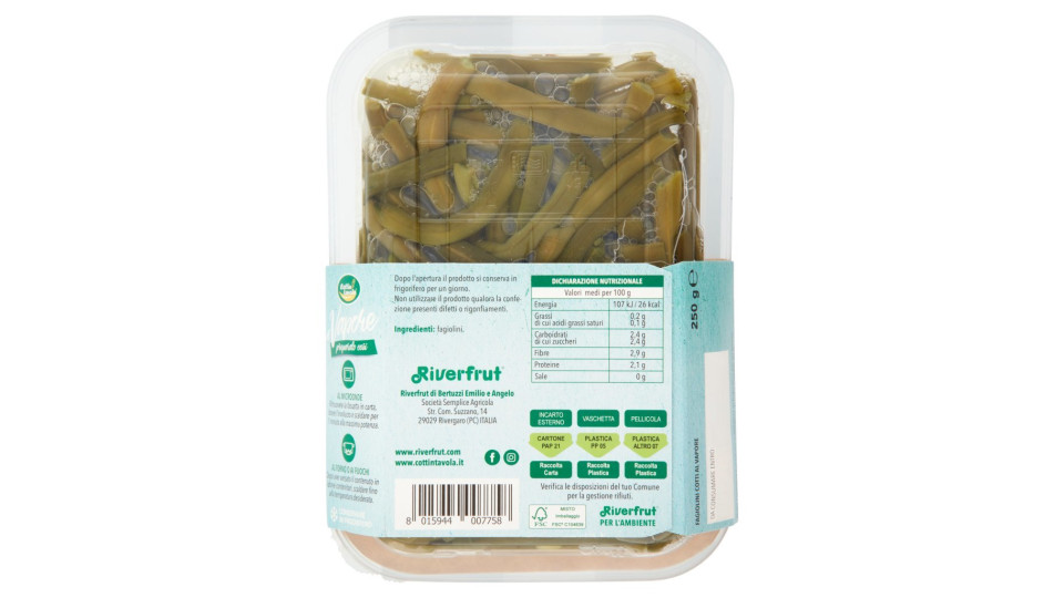 Fagiolini al Vapore G.300 Cottintavola