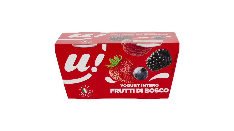 YOGURT INTERO FRUTTI DI BOSCO U! Confronta&Risparmia, 2x125g