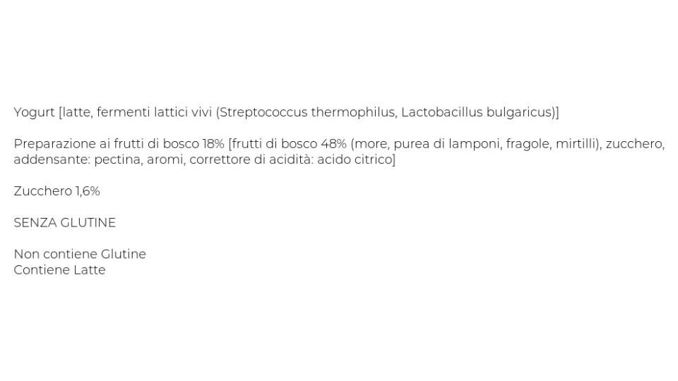 YOGURT INTERO FRUTTI DI BOSCO U! Confronta&Risparmia, 2x125g