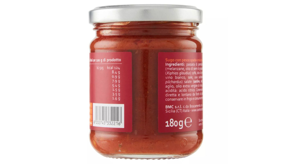 Sugo Pesce Spada e Melanzane