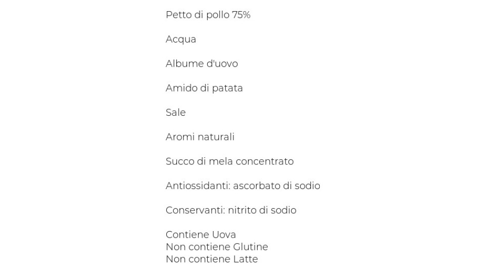 Aia, aeQuilibrium petto di pollo cotto al forno a fette