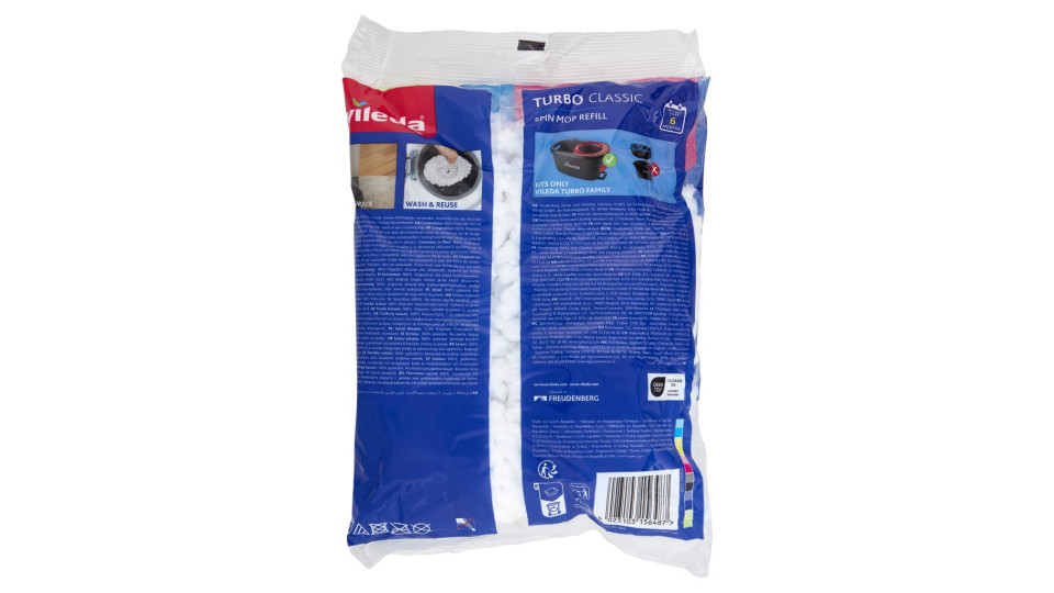 Vileda Turbo Refill 100% Microfibre 1 pz