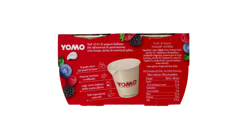 Yomo 100% Naturale frutti di bosco