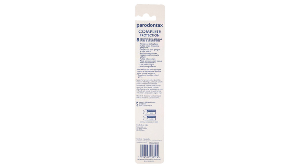 Parodontax spazzolino denti Complete Protection setole Extra Soft per igiene orale