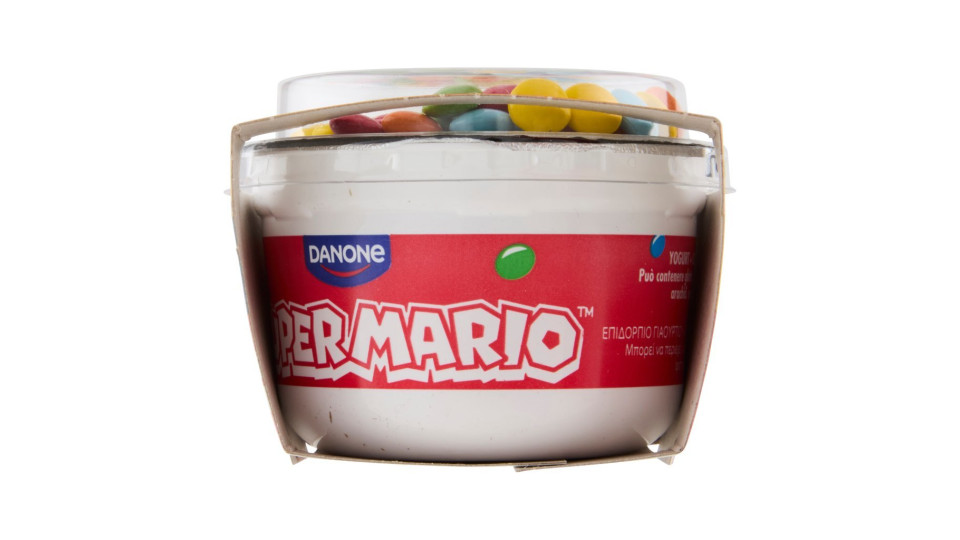 Danone Super Mario, Yogurt gusto Fragola con Confettini, 2x110g