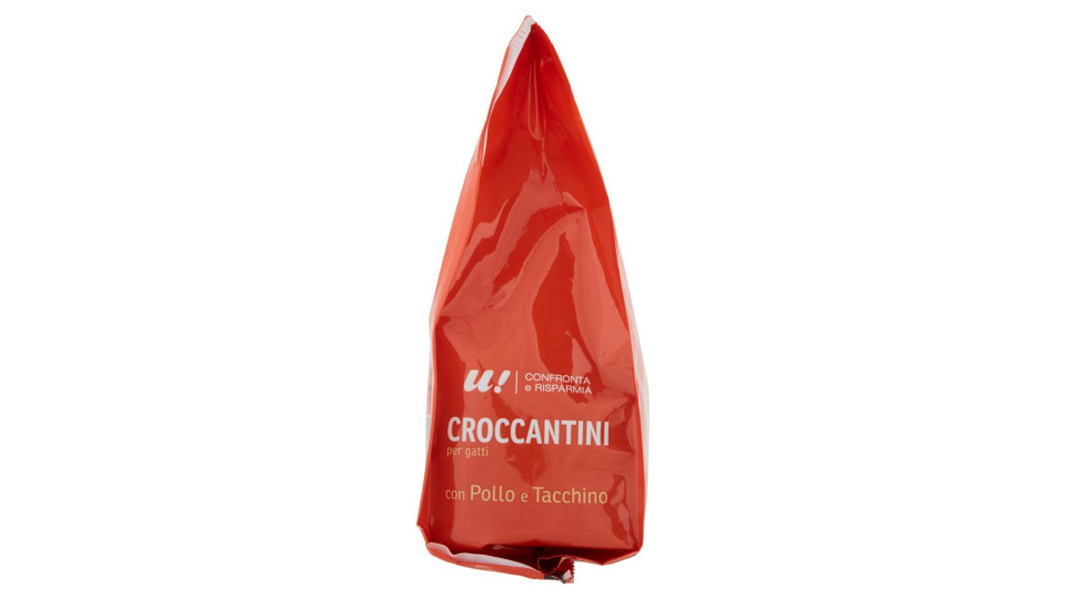 Croccantini con pollo, tacchino e verdure per gatti gr 400