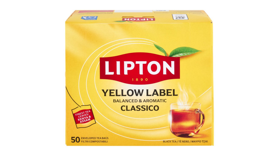 Lipton, Yellow Label Tea 50 filtri