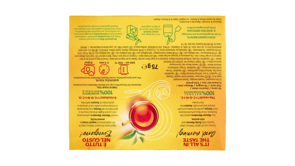 Lipton, Yellow Label Tea 50 filtri