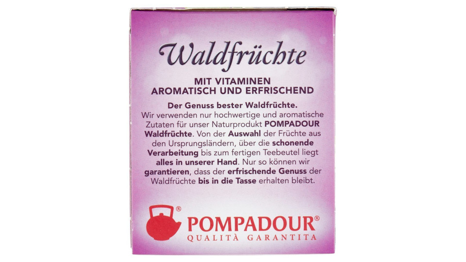 Pompadour, Frutti di bosco per infuso 20 filtri