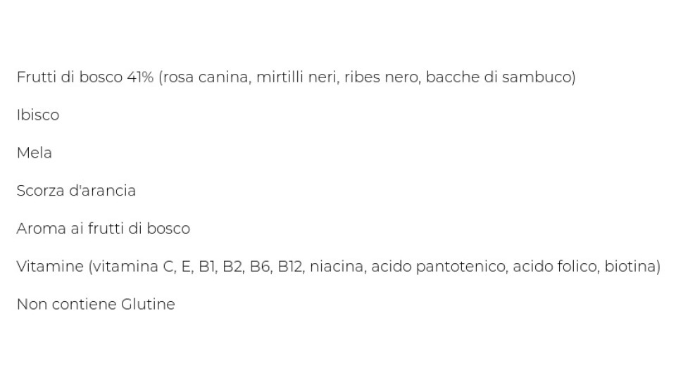 Pompadour, Frutti di bosco per infuso 20 filtri