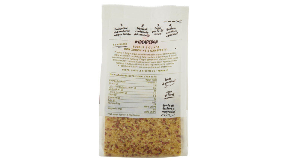 Pedon, I salvaminuti bulgur e quinoa