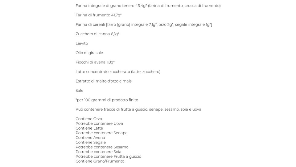 Mulino Bianco, Le Rustiche fette biscottate