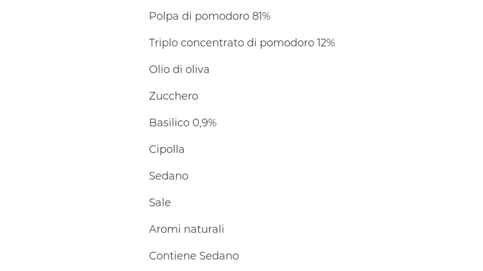 Mutti, Sugo Semplice con basilico
