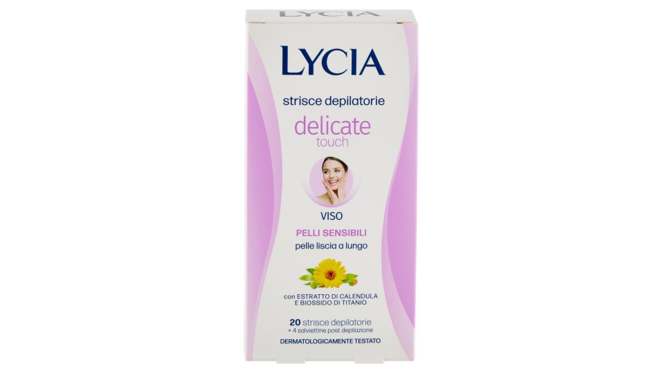 Lycia, Delicate Touch strisce depilatorie viso