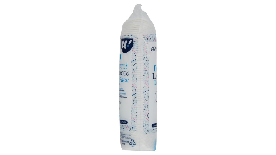 70 DISCHETTI LEVATRUCCO DOUBLE FACE VISO E OCCHI 100% PURO COTONE U! Confronta & Risparmia
