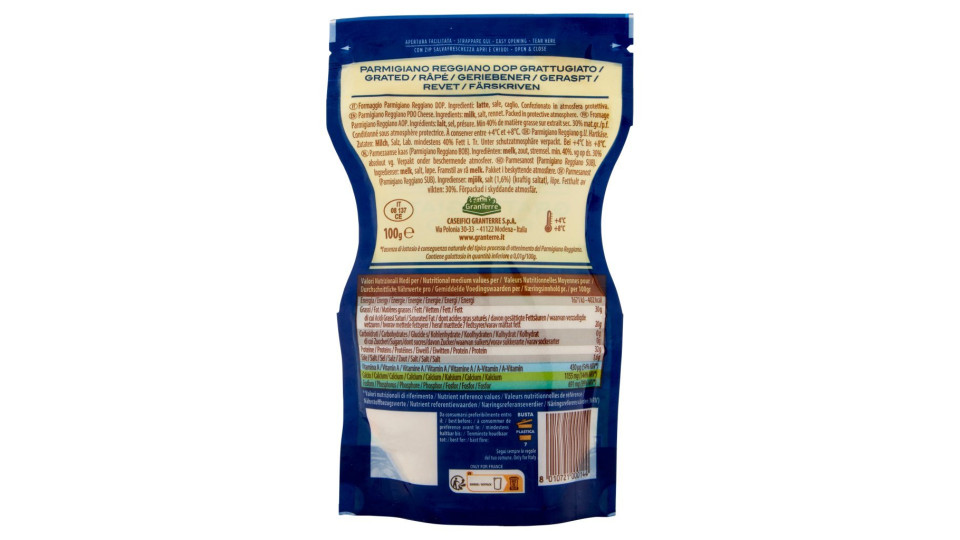 Parmareggio Parmigiano Reggiano DOP grattugiato fresco