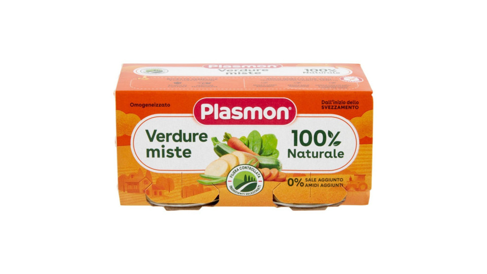Plasmon - Oasi nella crescita, Omogeneizzato, Verdure Miste, dal 4 mese