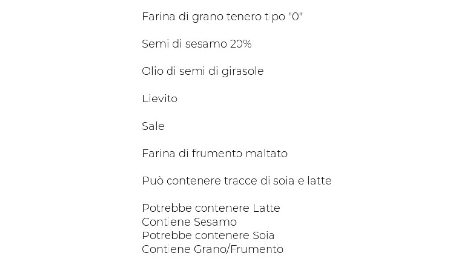 GRISSINI SESAMO U! Confronta & Risparmia