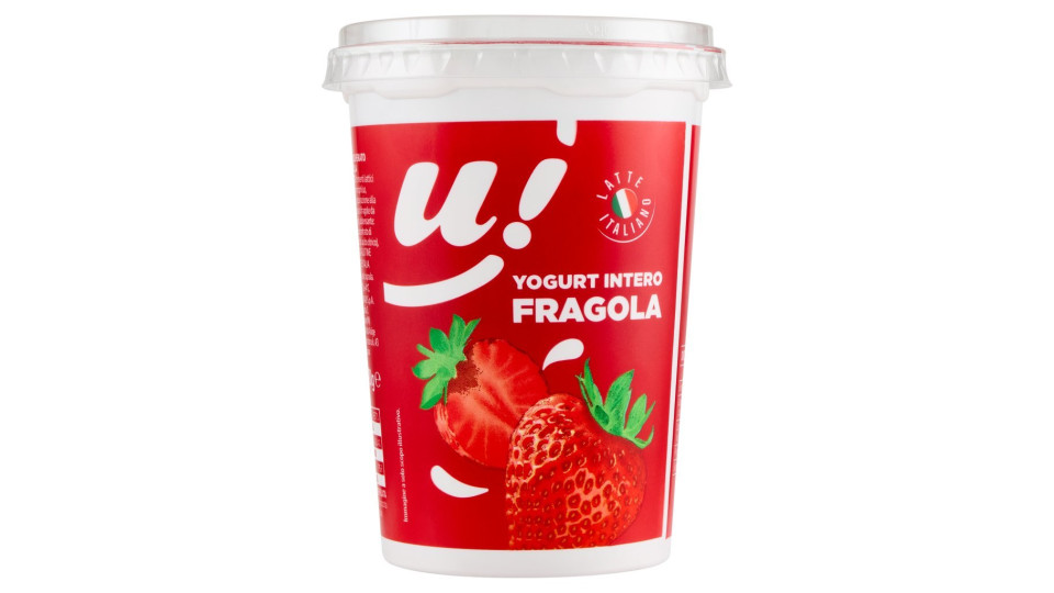 Esselunga, yogurt intero con fragola in pezzi