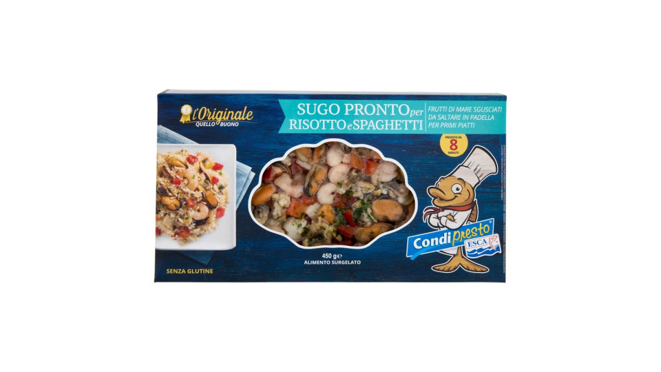 Esca, I Condipresto Super Pronto per risotto e spaghetti surgelato