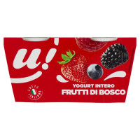 YOGURT INTERO FRUTTI DI BOSCO U! Confronta&Risparmia, 2x125g