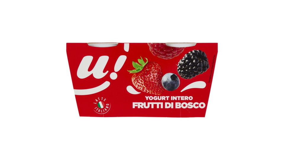 YOGURT INTERO FRUTTI DI BOSCO U! Confronta&Risparmia, 2x125g