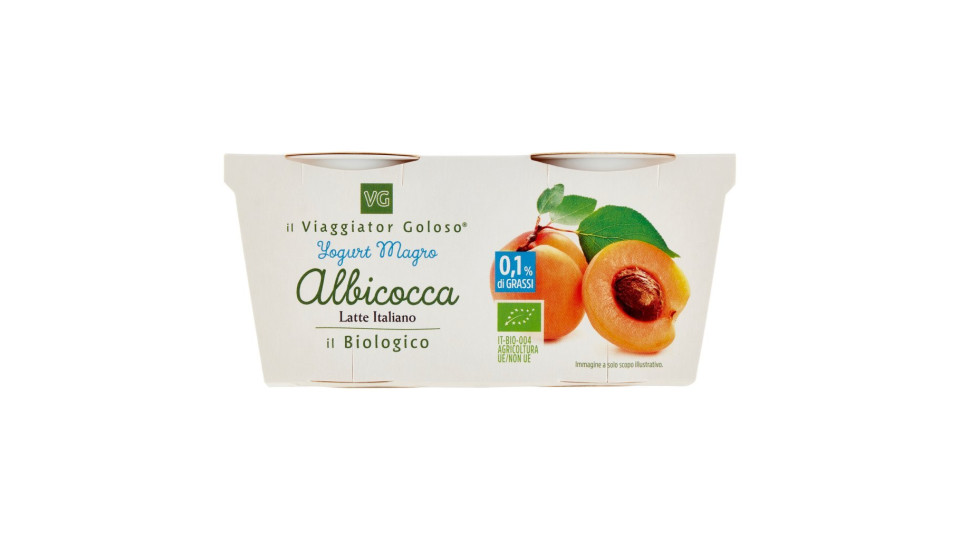 Yogurt magro albicocca il Viaggiator Goloso Prodotto BIO